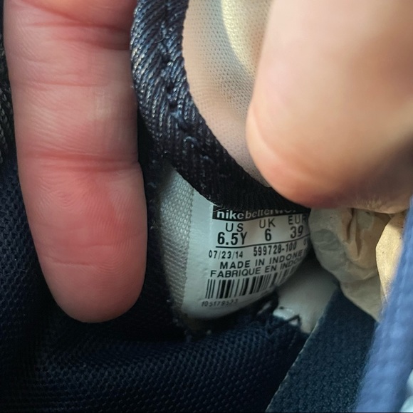 Nike Roshe Run :: Women’s Size 8 (Youth 6.5) :: Charcoal/Grey/Blue - Picture 6 of 6